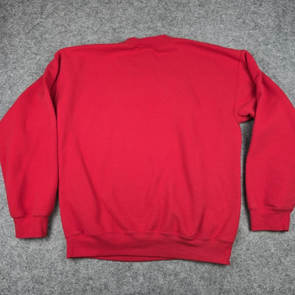 Chicago Blackhawks Sweatshirt Men's‎ Medium Red Pullover Majestic Hockey NHL VTG